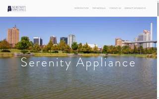Serenity Appliance of Moody website