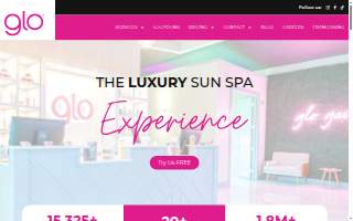 Glo Tanning of Pelham website