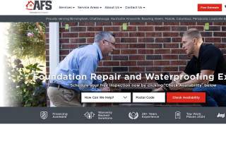 AFS Foundation & Waterproofing Specialists website
