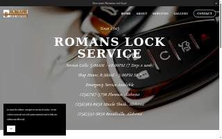 Romans Lock Service website
