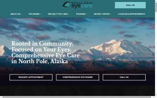 North Pole Eyecare of Badger website