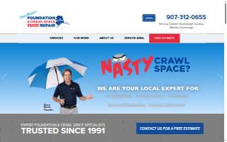 Foundation and Crawl Space Repair of Alaska website