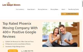 Low Budget Movers website