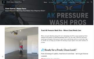 AK Pressure Wash Pros website