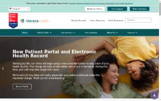 Marana Health at Flowing Wells website