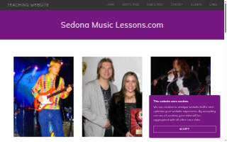 Sedona Music Lessons website