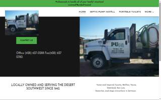 U P Septic Services website
