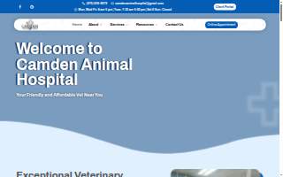 Camden Animal Hospital website