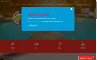 Backyard Pools & Spas website