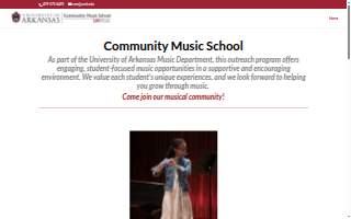 Suzuki Music School-Arkansas website