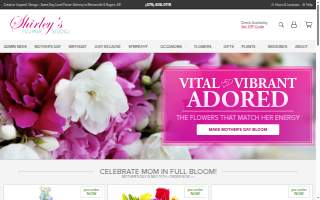 Shirley's Flower Studio website