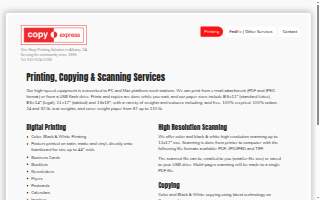 Copy Express website