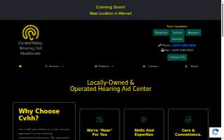 Central Valley Hearing Aid Healthcare website