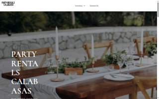 Calabasas Party Rentals website