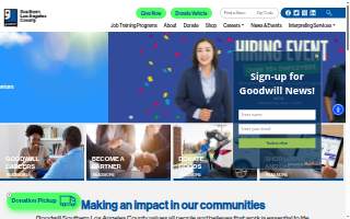 Goodwill Store & Donation Center website