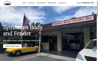 Symmons Body & Fender, Inc. website