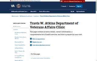 Travis W. Atkins VA Clinic (Bozeman) website