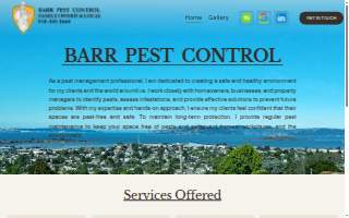 Barr Pest Control website