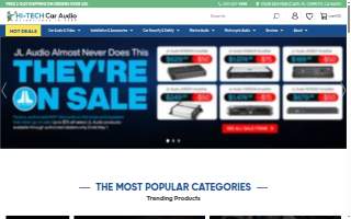 HI Tech Car Audio website