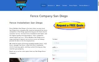 Encinitas Fence Builders website