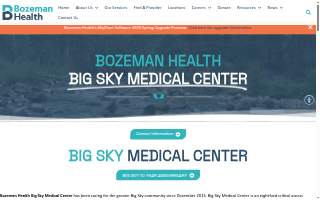 Big Sky Medical Center, Emergency Department Ambulance Bay website