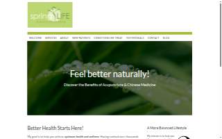 Spring Life Acupuncture & Healing website