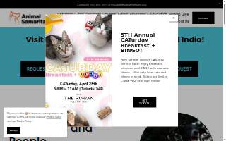 Animal Samaritans Veterinary Clinic website