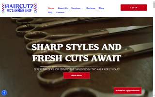 Haircutz Vic's Barber Shop website