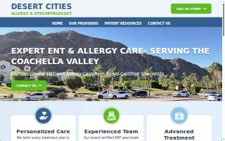 Desert Cities Allergy & Otolaryngology website