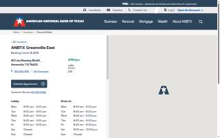 American National Bank of Texas website