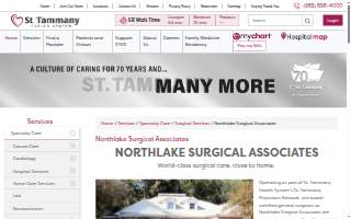 Northlake Surgical Associates at St. Tammany Parish Hospital website