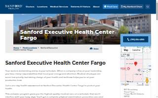 Sanford Executive Health Center Fargo website