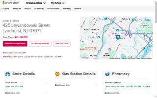 Stop & Shop of Lyndhurst website