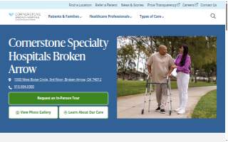 Cornerstone Specialty Hospitals Broken Arrow website