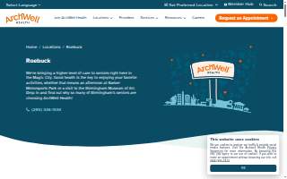 ArchWell Health of Birmingham website
