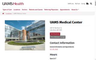UAMS Medical Center website
