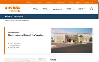 Onvida Health Inpatient Behavioral Health Center website