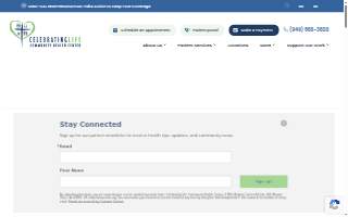 Celebrating Life Community Health Center website