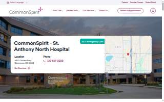 CommonSpirit St. Anthony North Hospital website