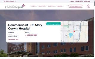 CommonSpirit St. Mary-Corwin Hospital website