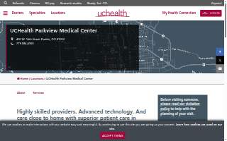 UCHealth Parkview Medical Center website