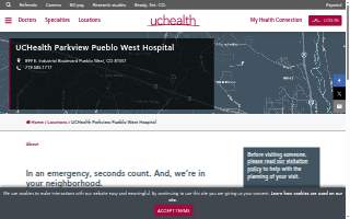 UCHealth Parkview Pueblo West Hospital website