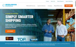 Worldwide Express of Greenville website