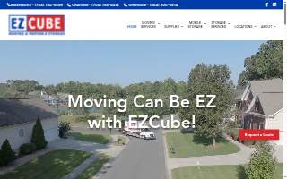 EZCube Moving & Portable Storage - Greenville website