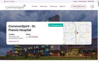 CommonSpirit St. Francis Hospital website