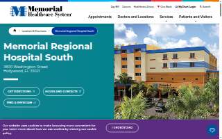 Memorial Regional Hospital South website