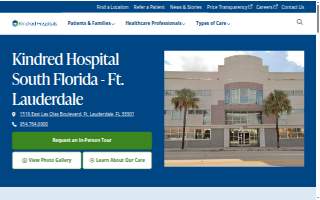 Kindred Hospital South Florida - Ft. Lauderdale website