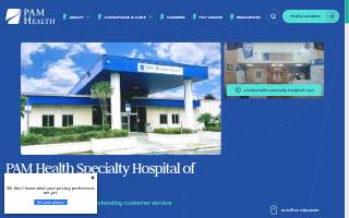 PAM Health Specialty Hospital of Jacksonville website