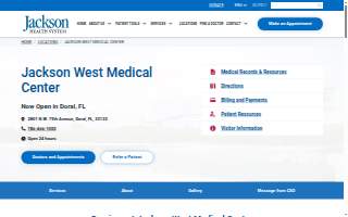 Jackson West Medical Center website