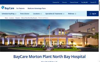 Morton Plant North Bay Hospital website